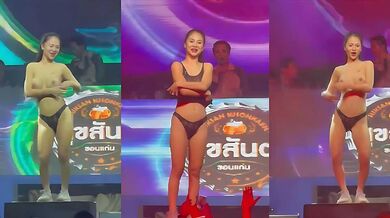 泰国啤酒公司 ChangBeer 举办全裸狂欢节 辣妹模特乳浪臀波摇曳互动 现场粉丝狂欢！